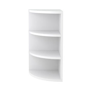 Eckregal mit 4 Ebenen MARKUS 30 x 60 cm weiss
