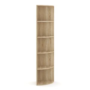 Eckregal mit 6 Ebenen MARKUS 40 x 180 cm hellbraun