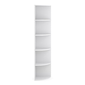 Eckregal mit 6 Ebenen MARKUS 40 x 180 cm weiss