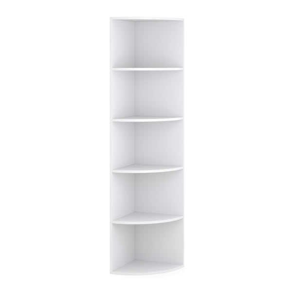 Eckregal mit 6 Ebenen MARKUS 40 x 180 cm weiss