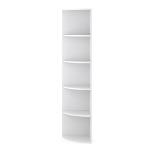 Eckregal mit 6 Ebenen MARKUS 40 x 180 cm weiss