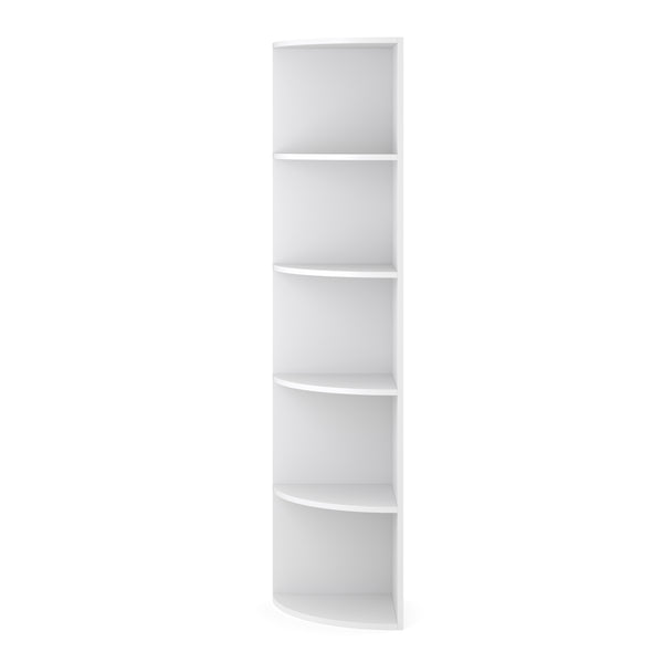 Eckregal mit 6 Ebenen MARKUS 40 x 180 cm weiss