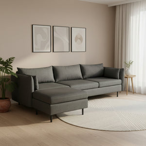 Ecksofa AIDEN links anthrazit