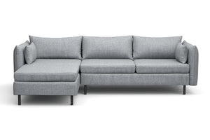 Ecksofa AIDEN links grau