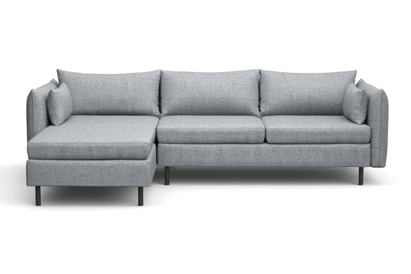 Ecksofa AIDEN links grau