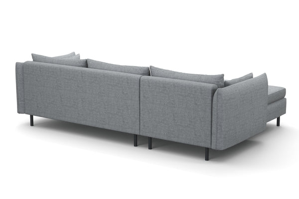Ecksofa AIDEN links grau