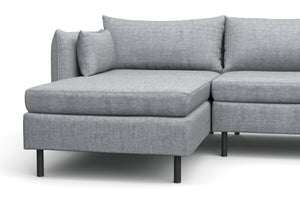Ecksofa AIDEN links grau