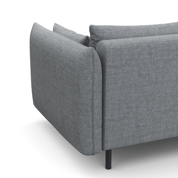 Ecksofa AIDEN links grau