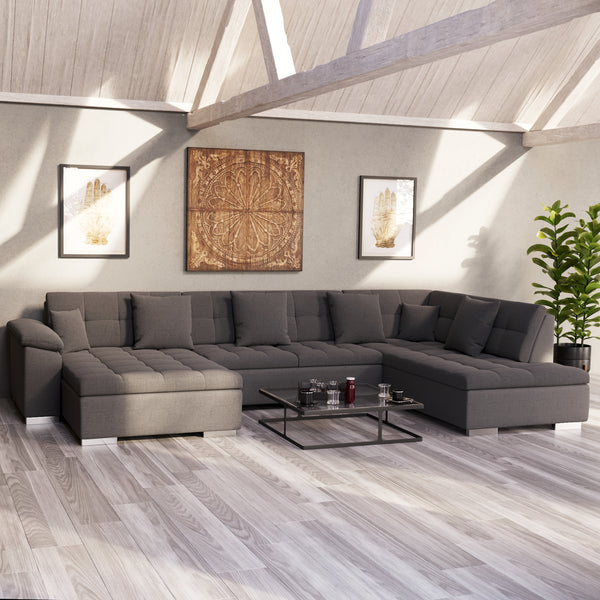 Ecksofa ARIA links anthrazit