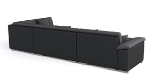 Sofa ARIA links grau/schwarz