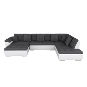 Sofa ARIA links grau/weiss