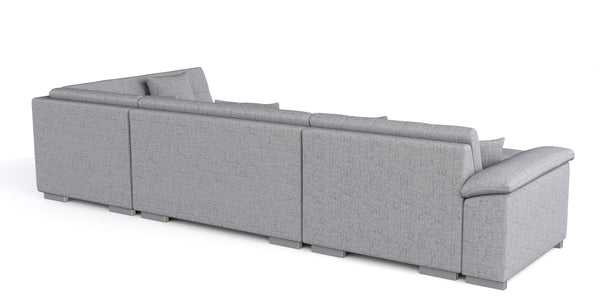 Ecksofa ARIA links grau