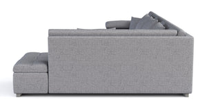 Ecksofa ARIA links grau