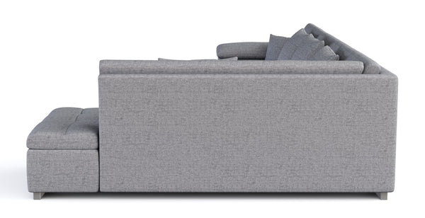 Ecksofa ARIA links grau