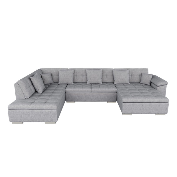 Ecksofa ARIA rechts grau