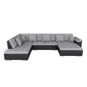 Sofa ARIA rechts schwarz grau