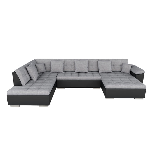 Sofa ARIA rechts schwarz grau