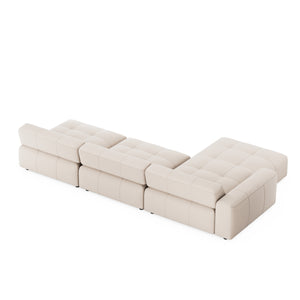Ecksofa BONNIE links beige