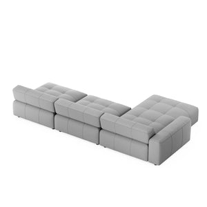 Ecksofa BONNIE links grau
