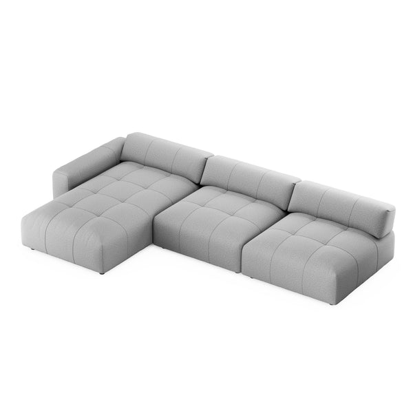 Ecksofa BONNIE links grau