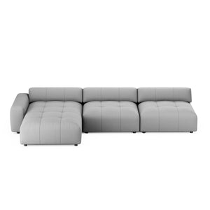 Ecksofa BONNIE links grau