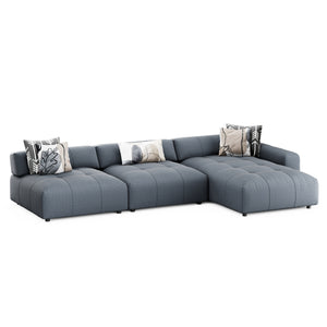 Ecksofa BONNIE rechts anthrazit