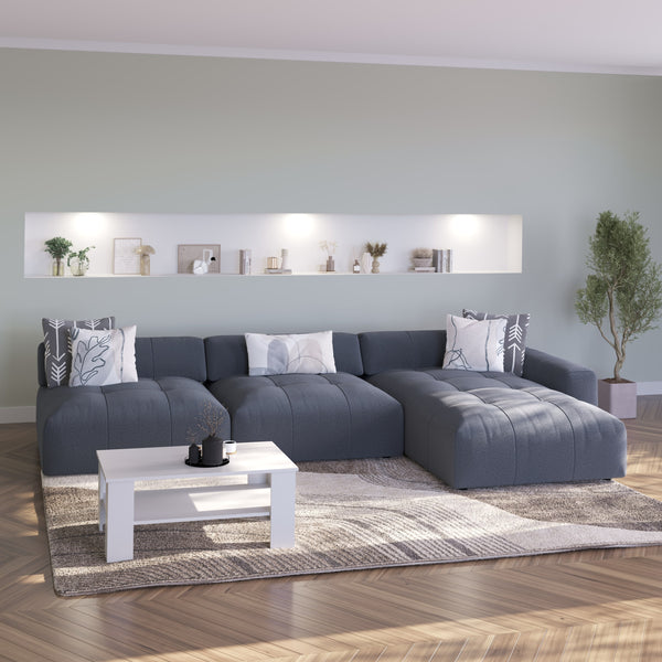 Ecksofa BONNIE rechts anthrazit