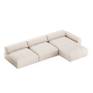 Ecksofa BONNIE rechts beige