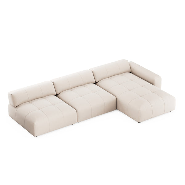 Ecksofa BONNIE rechts beige