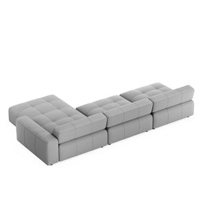 Ecksofa BONNIE rechts grau