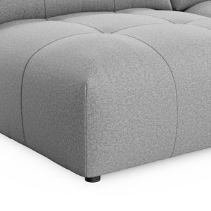 Ecksofa BONNIE rechts grau