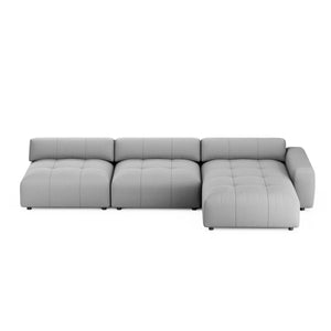 Ecksofa BONNIE rechts grau