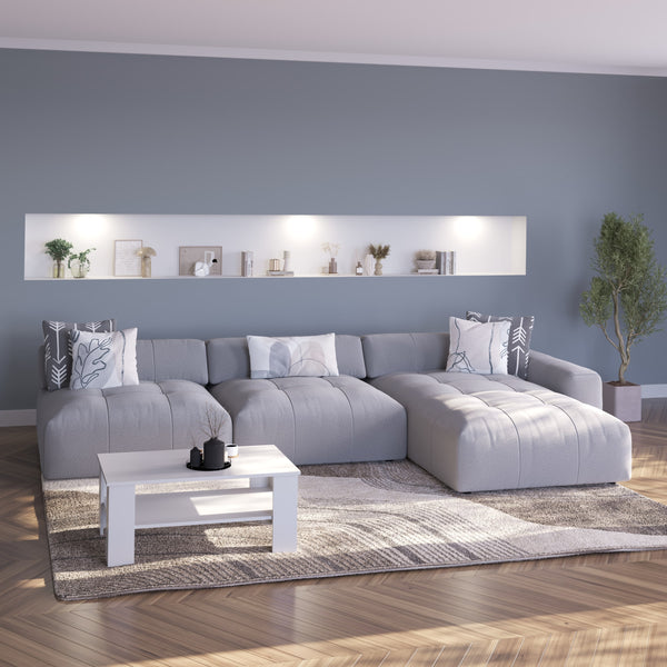 Ecksofa BONNIE rechts grau