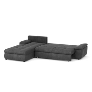 Ecksofa mit Schlaffunktion BRYNN links anthrazit