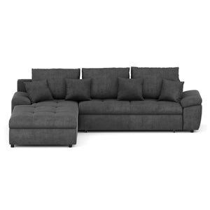 Ecksofa mit Schlaffunktion BRYNN links anthrazit