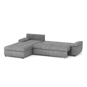Ecksofa mit Schlaffunktion BRYNN links grau