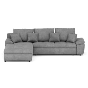 Ecksofa mit Schlaffunktion BRYNN links grau