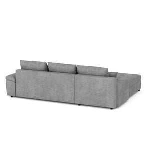 Ecksofa mit Schlaffunktion BRYNN links grau
