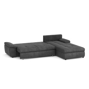Ecksofa mit Schlaffunktion BRYNN rechts anthrazit