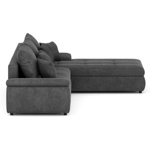 Ecksofa mit Schlaffunktion BRYNN rechts anthrazit