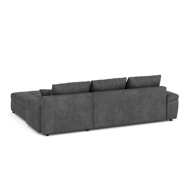 Ecksofa mit Schlaffunktion BRYNN rechts anthrazit