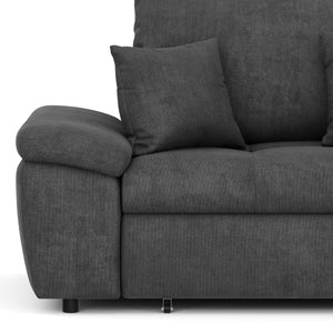 Ecksofa mit Schlaffunktion BRYNN rechts anthrazit
