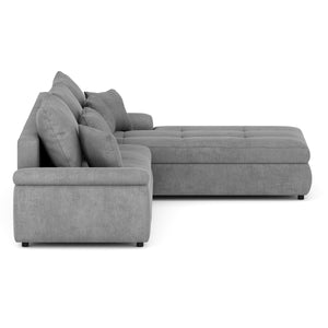Ecksofa mit Schlaffunktion BRYNN rechts grau