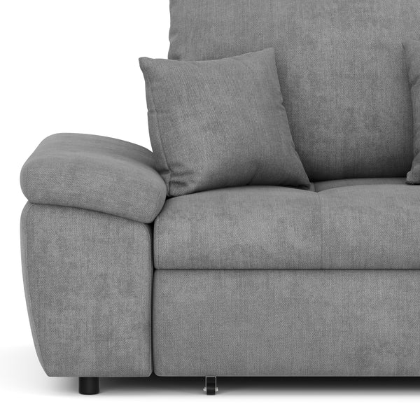 Ecksofa mit Schlaffunktion BRYNN rechts grau