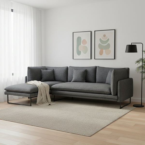 Ecksofa MARISA links anthrazit