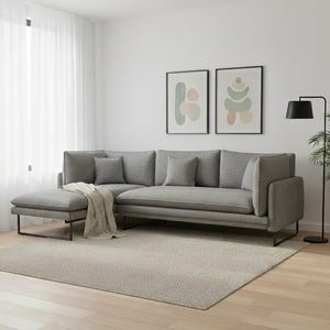Ecksofa MARISA links grau