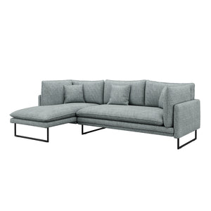 Ecksofa MARISA links grau