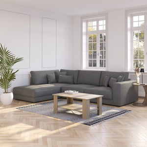 Ecksofa Cord TARJA links anthrazit
