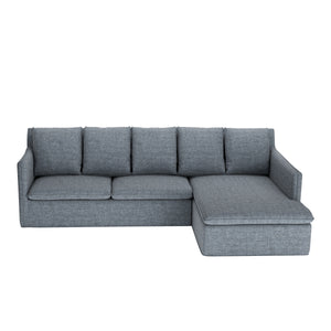 Ecksofa DINA rechts anthrazit