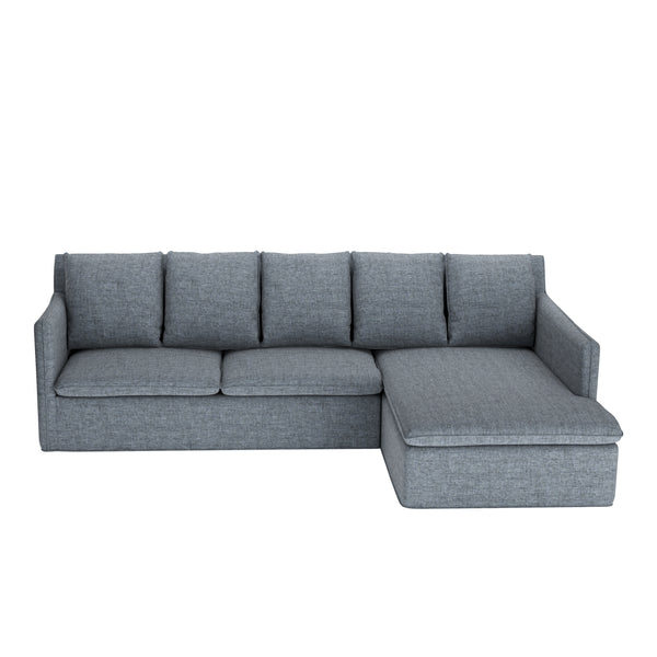 Ecksofa DINA rechts anthrazit